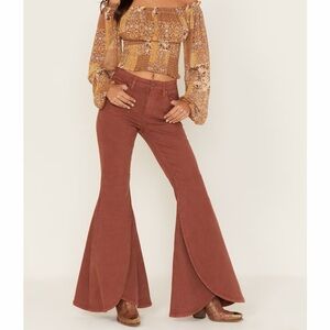 Shyanne High Rise Tulip Hem Super Flare Jeans